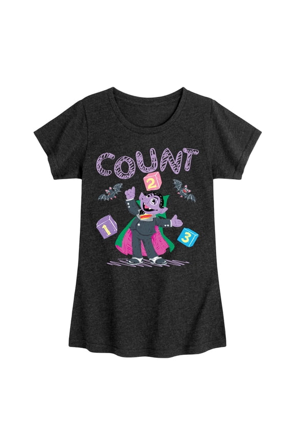- Count Von Count - Toddler Girls Short Sleeve Graphic T-Shirt