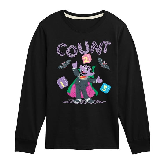 Sesame Street - Count Von Count - Toddler and Youth Long Sleeve T-Shirt
