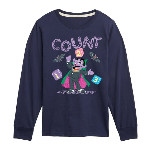 Sesame Street - Count Von Count - Toddler and Youth Long Sleeve T-Shirt