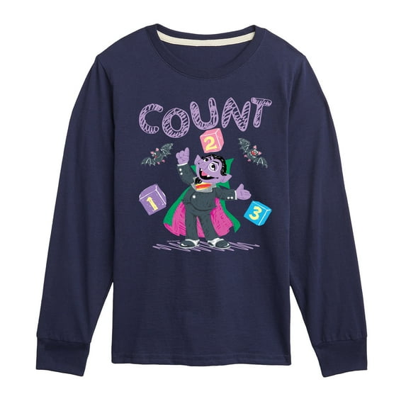 Sesame Street - Count Von Count - Toddler and Youth Long Sleeve T-Shirt