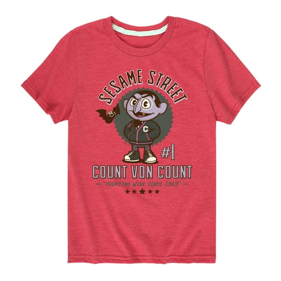 Sesame Street - Count Von Count - Toddler and Youth Short Sleeve Graphic T-Shirt