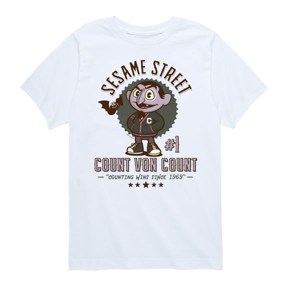 Sesame Street - Count Von Count - Toddler and Youth Short Sleeve Graphic T-Shirt