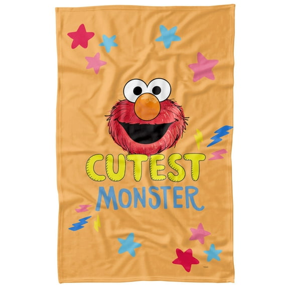 Sesame Street Cutest Monster Officially Licensed Fleece Blanket 36' x 58'