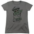 thumbnail image 1 of Sesame Street Early Grouch S/S Women's T-Shirt Charcoal, 1 of 1