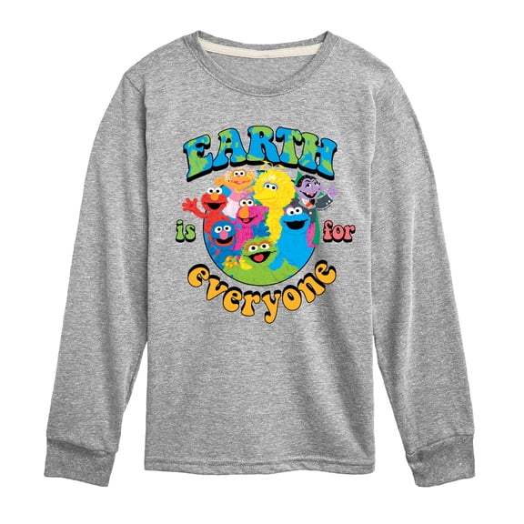Sesame Street - Earth Is For Everyone - Toddler and Youth Long Sleeve T-Shirt