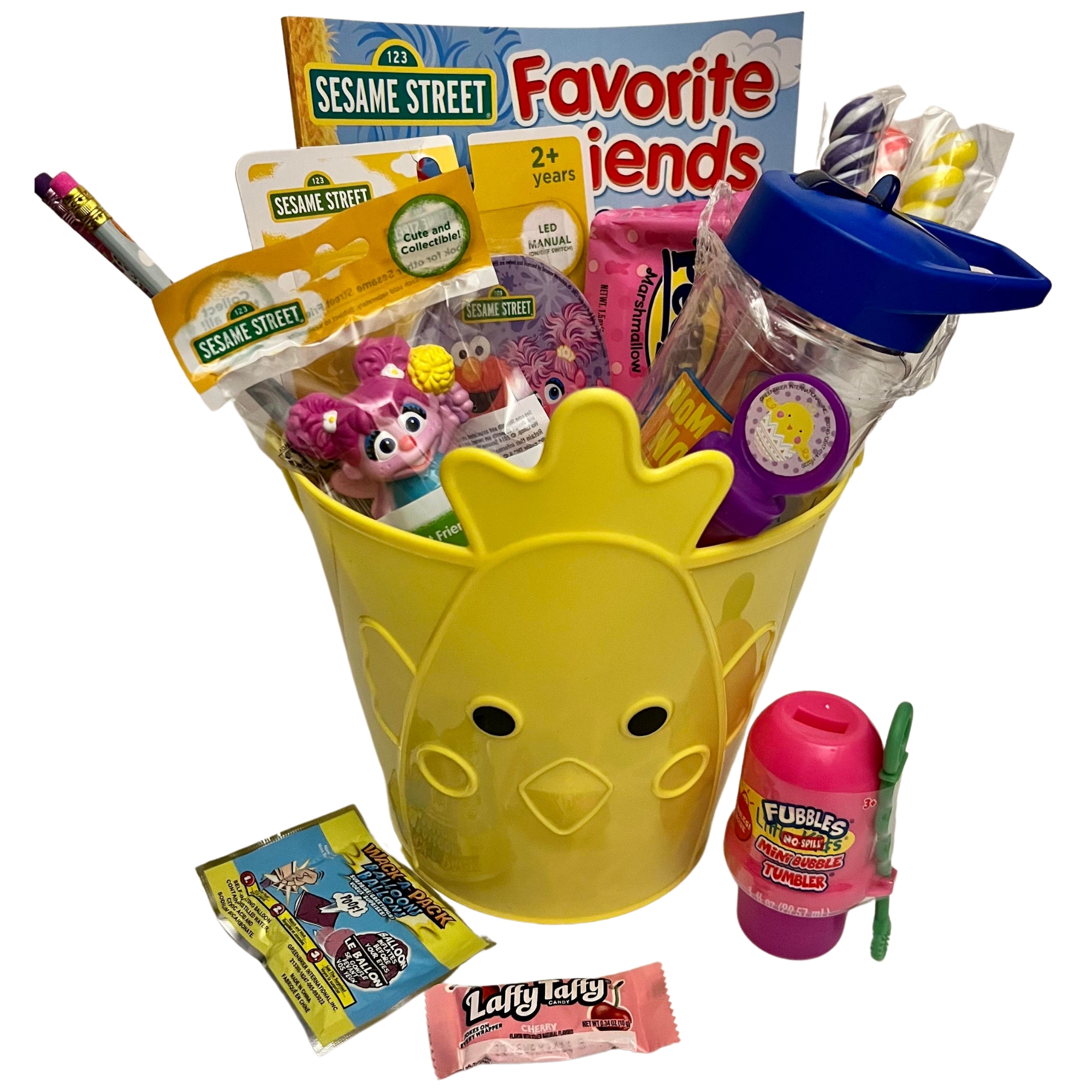 Sesame Street Easter Basket, Prefilled Gift Bucket with Collectible Toy