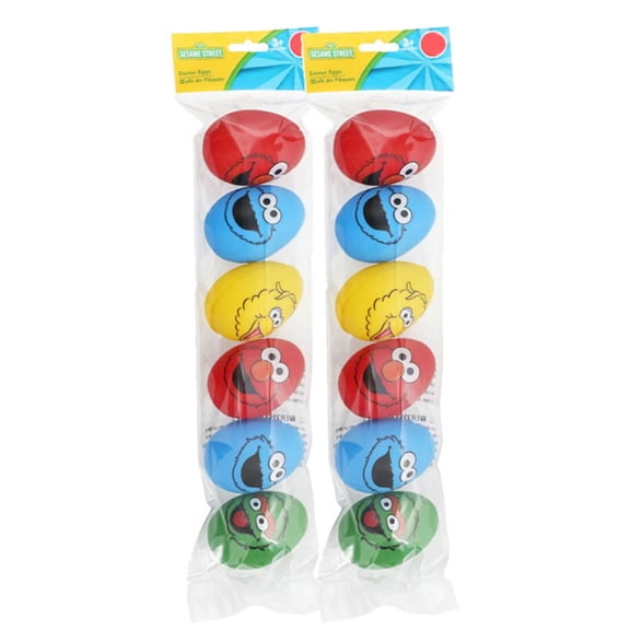 Sesame Street Easter Egg Hunt Eggs - 12 ct fillable Plastic