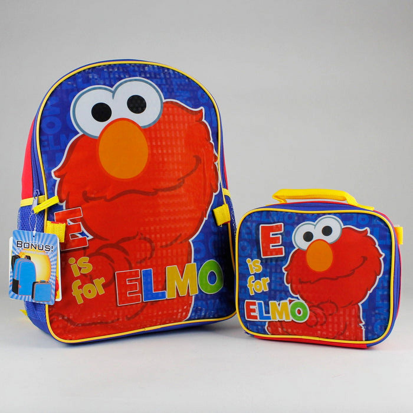 Elmo backpack sales and lunchbox