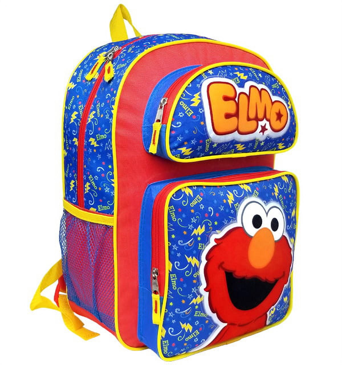 Sesame Street Gang Elmo Boys Girls Toddler 16 inch School Backpack