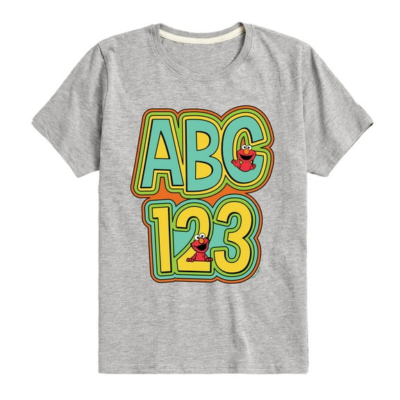 Sesame Street - Elmo ABC - Toddler and Youth Short Sleeve Graphic T-Shirt
