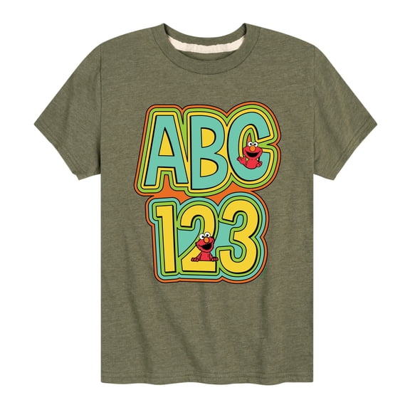 Sesame Street - Elmo ABC - Toddler and Youth Short Sleeve Graphic T-Shirt