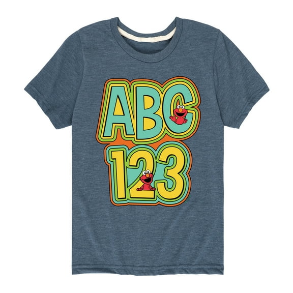 Sesame Street - Elmo ABC - Toddler and Youth Short Sleeve Graphic T-Shirt