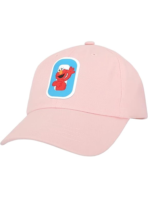 Sesame Street Elmo & Abby Kids Toddler Cap with Initial, Toddler Boys Hat, Youth Girl Baseball Cap, Cute Toddler Baseball Cap