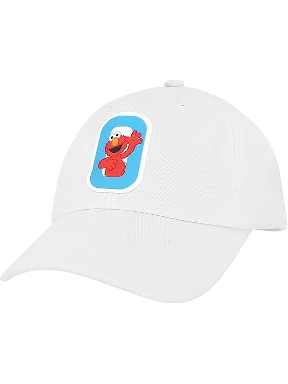 Sesame Street Elmo & Abby Kids Toddler Cap with Initial, Toddler Boys Hat, Youth Girl Baseball Cap, Cute Toddler Baseball Cap