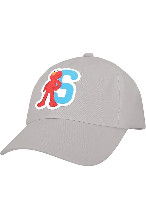 Sesame Street Elmo & Abby Kids Toddler Cap with Initial, Toddler Boys Hat, Youth Girl Baseball Cap, Cute Toddler Baseball Cap