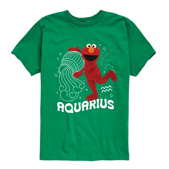 Sesame Street - Elmo Aquarius - Toddler and Youth Short Sleeve Graphic T-Shirt