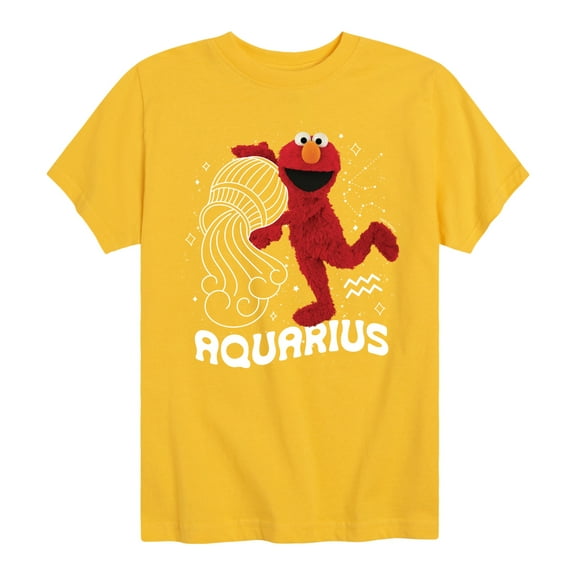 Sesame Street - Elmo Aquarius - Toddler and Youth Short Sleeve Graphic T-Shirt