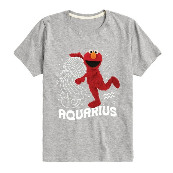 Sesame Street - Elmo Aquarius - Toddler and Youth Short Sleeve Graphic T-Shirt
