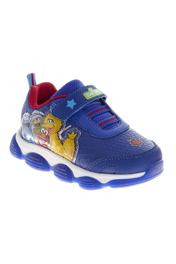 Elmo, Big Bird, Abby, Cookie And Oscar Sneakers. (Toddler Little Kids), Blue, Size: 6