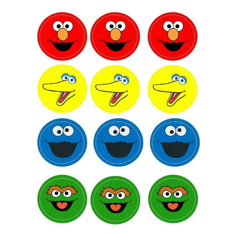 Sesame Street Edible Cupcake Toppers - Elmo, Big Bird, Cookie Monster, Oscar - Cake Decorations ABPID52258 - Walmart.com sesame-street-edible-cupcake-toppers-elmo-big-bird-cookie-monster-oscar-cake-decorations-abpid52258-walmart-com