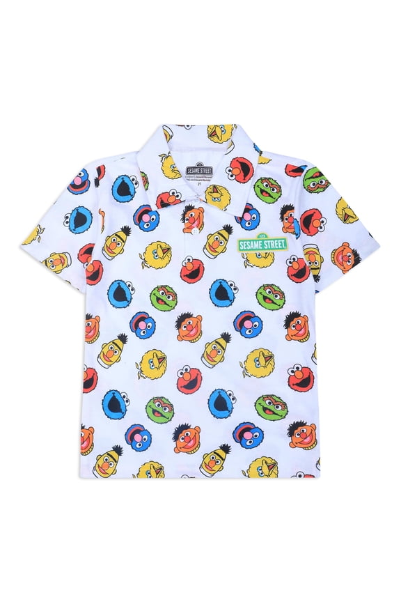 Elmo Boys Baby Toddler Polo Collared Tee Shirt BSGC407