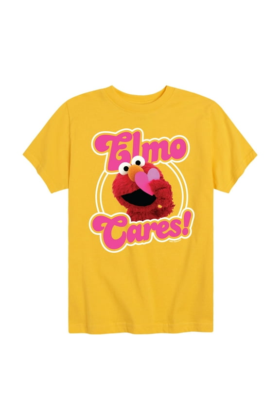 - Elmo Cares - Toddler and Youth Short Sleeve Graphic T-Shirt