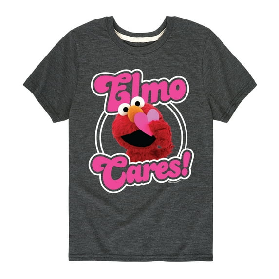 Sesame Street - Elmo Cares - Toddler and Youth Short Sleeve Graphic T-Shirt