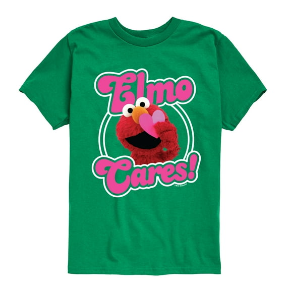 Sesame Street - Elmo Cares - Toddler and Youth Short Sleeve Graphic T-Shirt