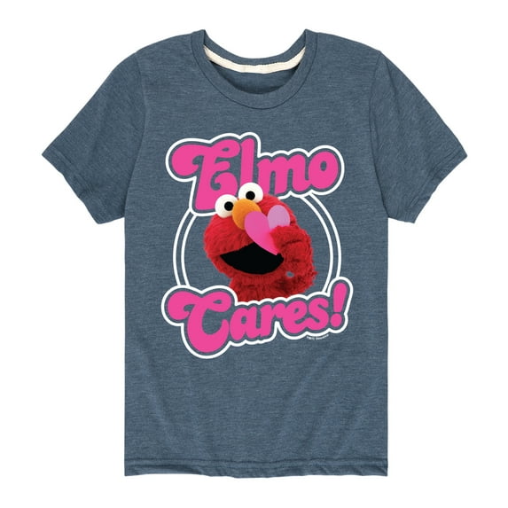 Sesame Street - Elmo Cares - Toddler and Youth Short Sleeve Graphic T-Shirt