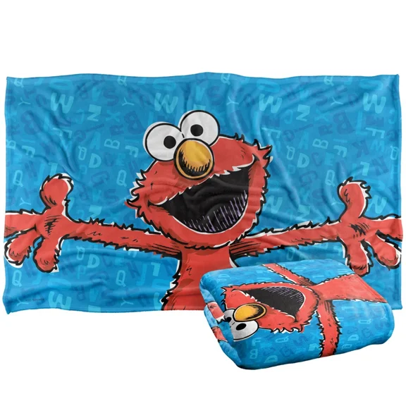 Sesame Street Elmo Character Silky Touch Super Soft Flannel Blanket