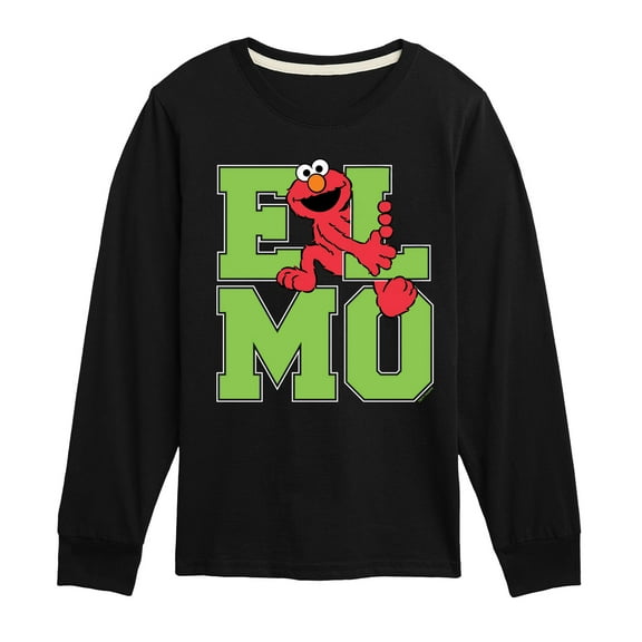 Sesame Street - Elmo Collegiate - Toddler and Youth Long Sleeve T-Shirt