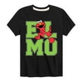 thumbnail image 1 of Sesame Street - Elmo Collegiate - Toddler and Youth Short Sleeve Graphic T-Shirt, 1 of 5