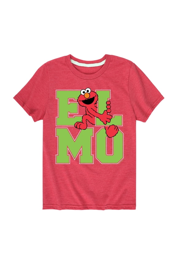 - Elmo Collegiate Short Sleeve Graphic T-Shirt