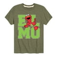 thumbnail image 1 of Sesame Street - Elmo Collegiate - Toddler and Youth Short Sleeve Graphic T-Shirt, 1 of 5