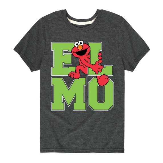 Sesame Street - Elmo Collegiate - Toddler and Youth Short Sleeve Graphic T-Shirt