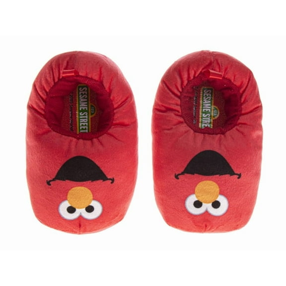 Sesame Street Elmo Comfortable Boys Slippers (Toddler Big Kids), Red, Size: 3 4