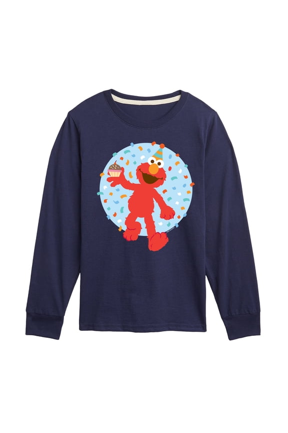 - Elmo Confetti Cupcake - Toddler and Youth Long Sleeve T-Shirt