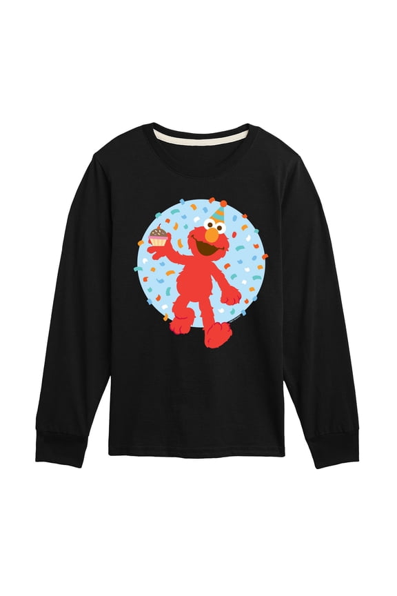 - Elmo Confetti Cupcake - Toddler and Youth Long Sleeve T-Shirt