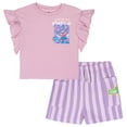 thumbnail image 1 of Sesame Street Elmo Cookie Monster Abby Cadabby T-Shirt and French Terry Shorts Outfit Set Infant to Little Kid, 1 of 5