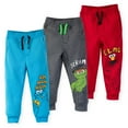 thumbnail image 1 of Sesame Street Elmo Cookie Monster Oscar the Grouch Little Boys Fleece 3 Pack Pants Infant to Little Kid, 1 of 5
