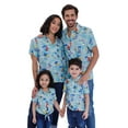 thumbnail image 1 of Sesame Street Elmo Cookie Monster Toddler Boy Girl Matching Family Hawaiian Button Down Shirt 4T, 1 of 5