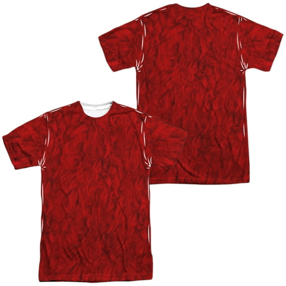 Sesame Street Elmo Costume Unisex Adult Sublimated Costume T Shirt (Front/Back), 2X-Large