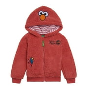 Sesame Street Elmo Cozy Sherpa Zip Up Cosplay Hoodie Infant to Little Kid
