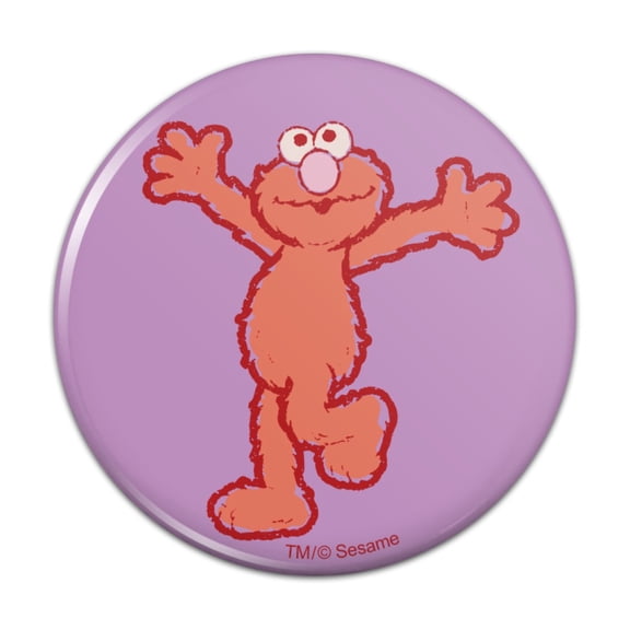 Sesame Street Elmo Distressed Pinback Button Pin