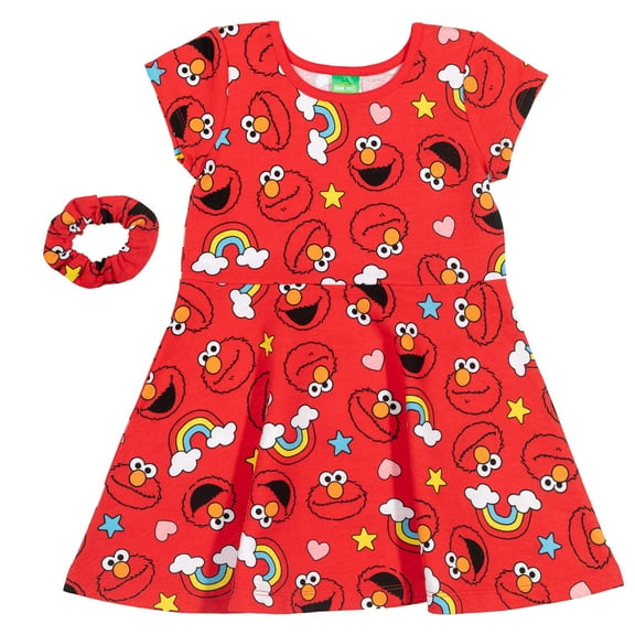Sesame Street Elmo Dress and Scrunchie Infant to Little Kid