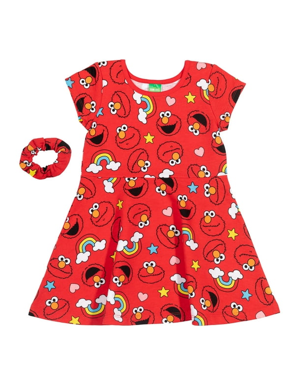 Sesame Street Elmo Dress and Scrunchie Infant to Little Kid