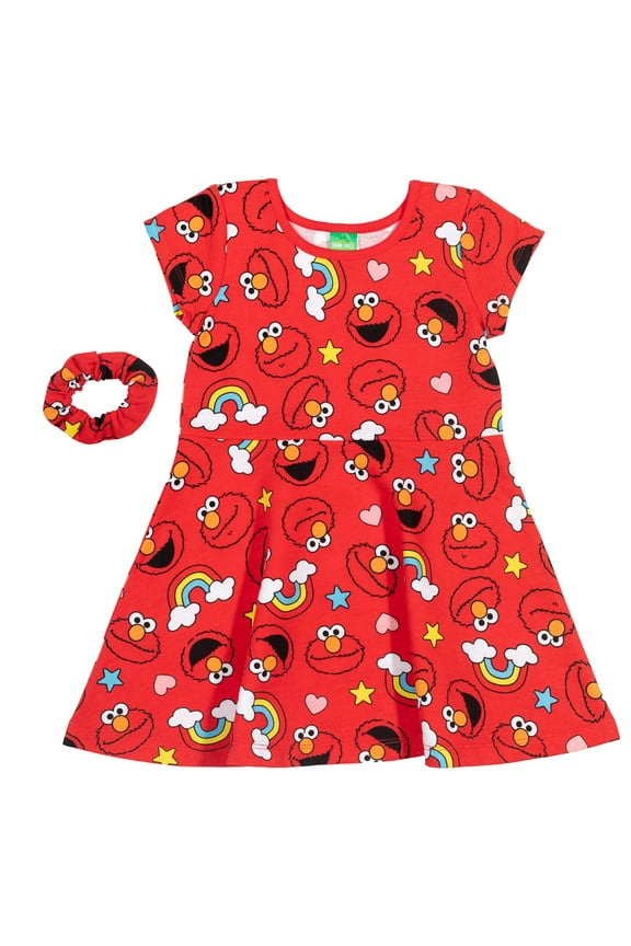 Elmo Dress and Scrunchie Infant to Little Kid