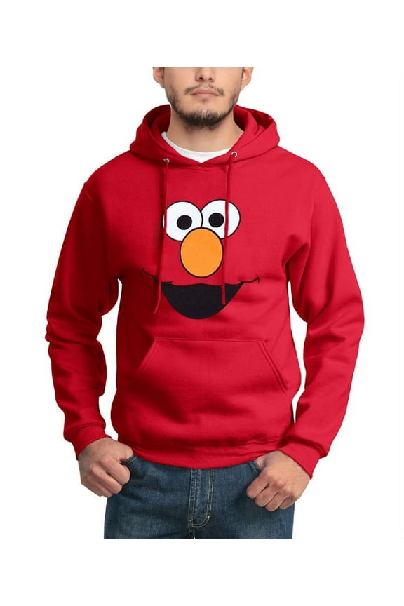 Elmo Face Adult Hoodie