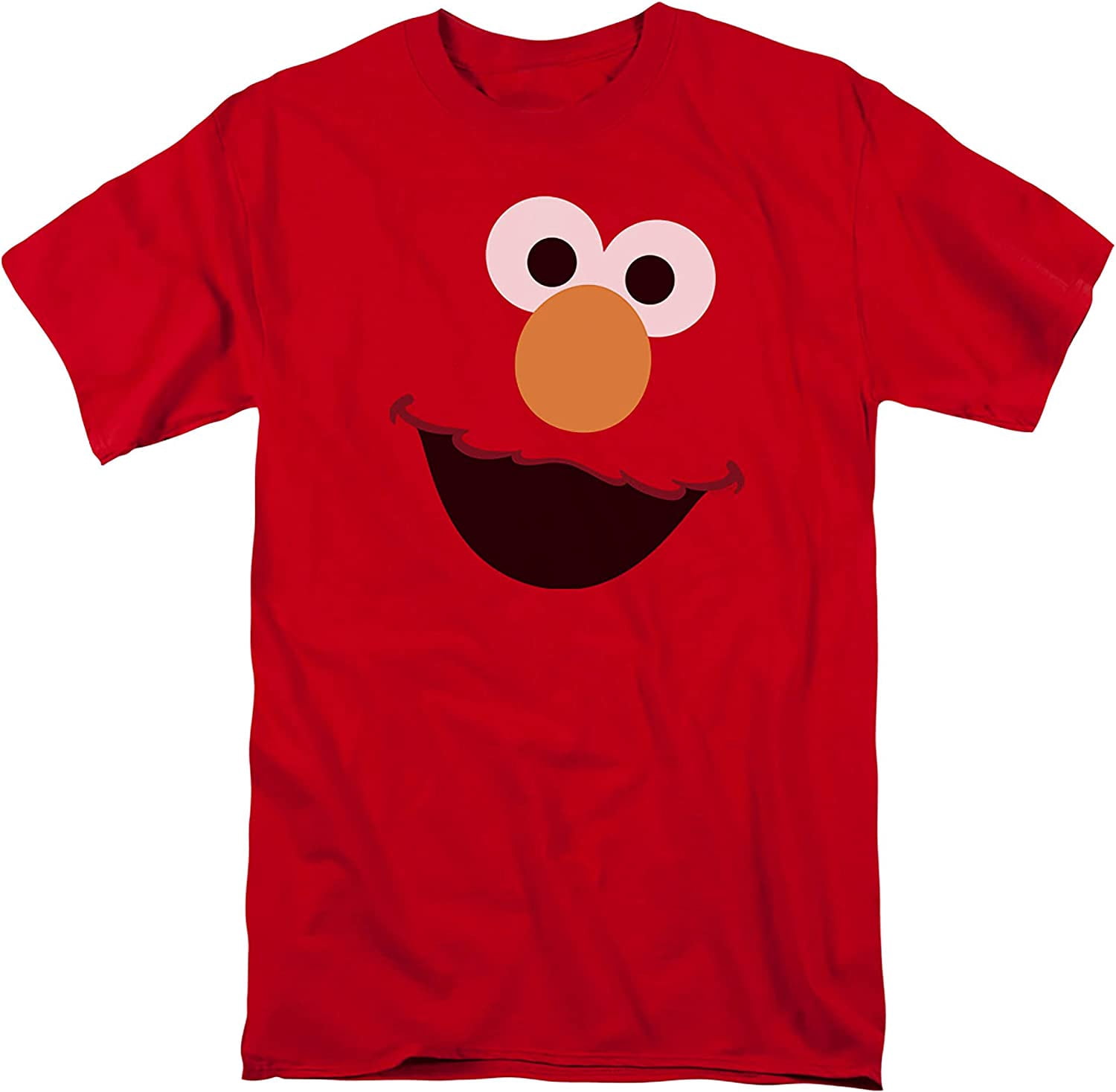 Sesame Street Elmo Face Adult T-Shirt - Character Shirts for 