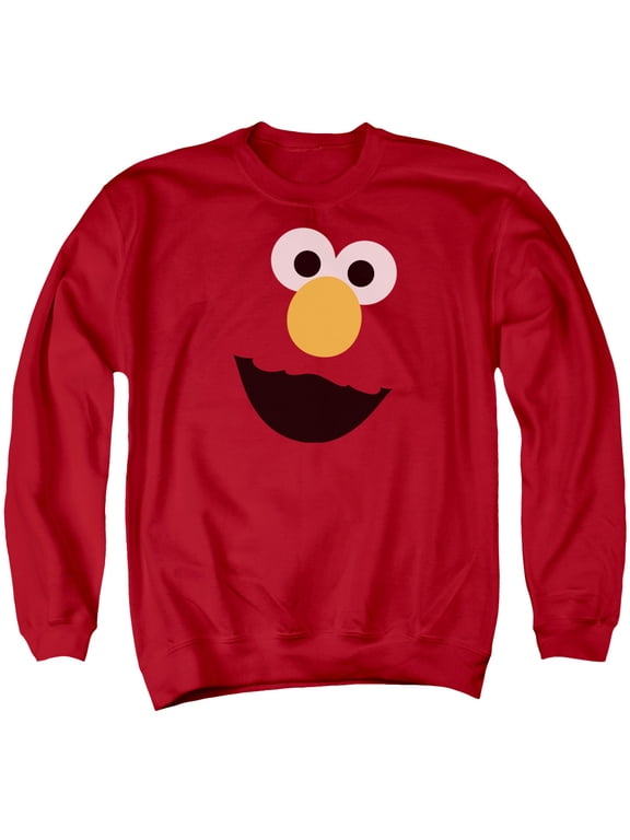 Sesame Street - Elmo Face - Crewneck Sweatshirt - Large